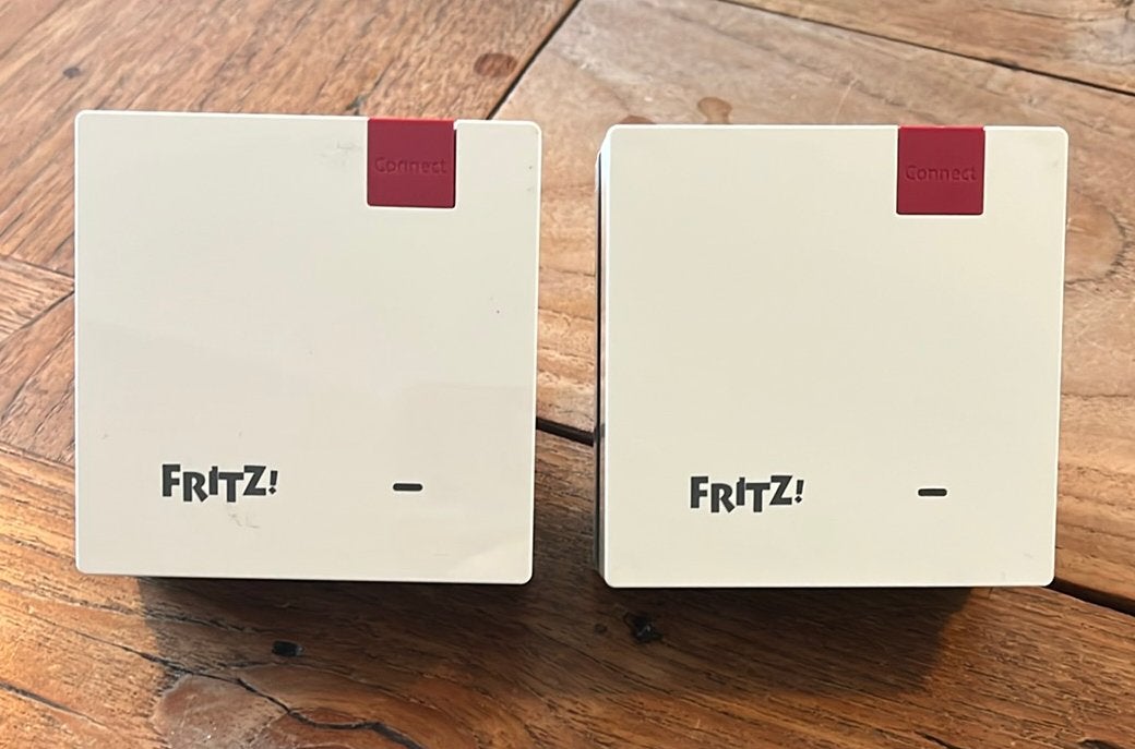 FRITZ!Repeater 1200 AX (2 stuks), Computers en Software, Ophalen of Verzenden, Zo goed als nieuw, Fritz Repeater