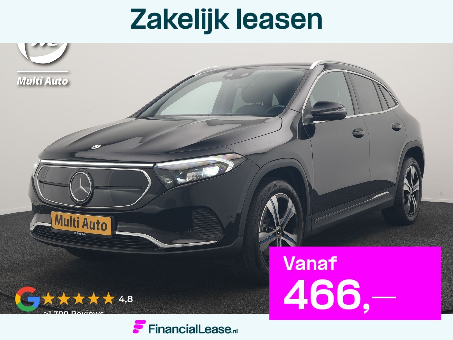 Mercedes-Benz EQA 250 Luxury Line 67 kWh 190pk Dealer O.H |, 190 pk, Leder en Stof, SUV of Terreinwagen, 69 kWh