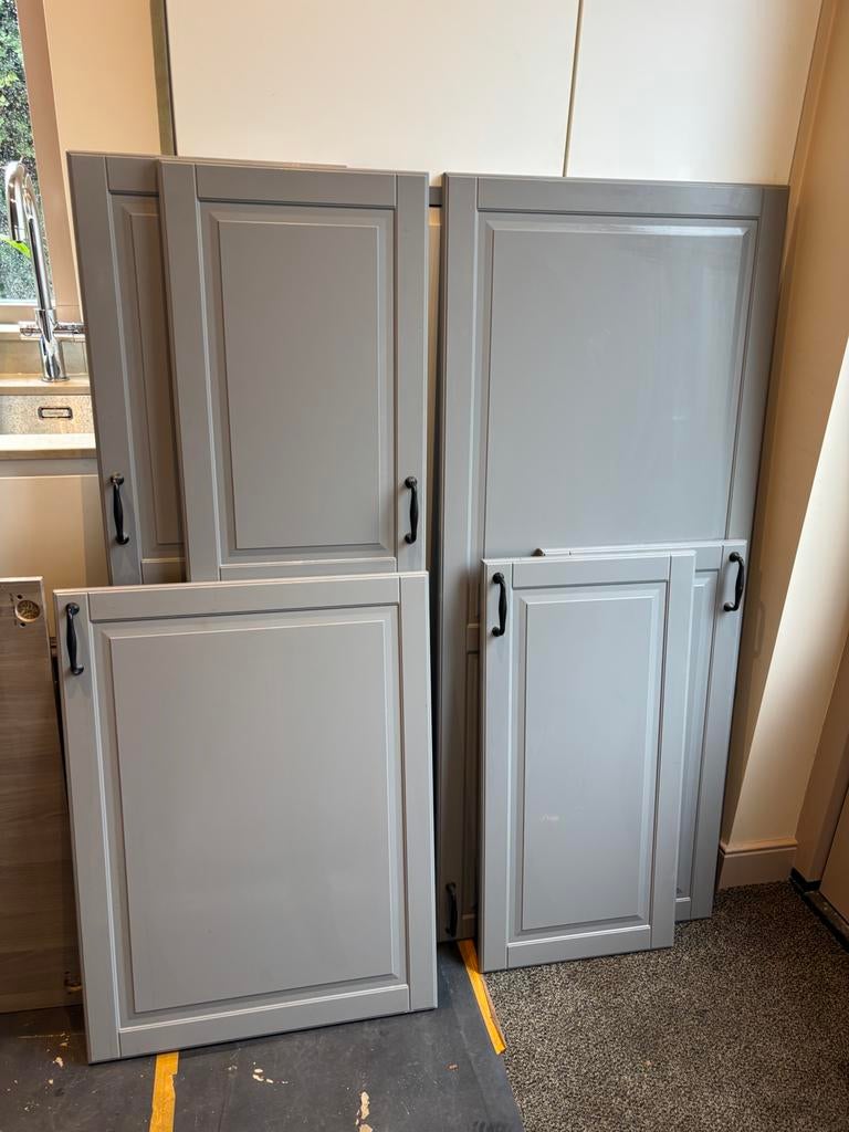 IKEA BODBYN grijze frontjes (40 x 140 cm), Huis en Inrichting, Keuken | Keukenelementen, Gebruikt, Minder dan 100 cm, 50 tot 100 cm