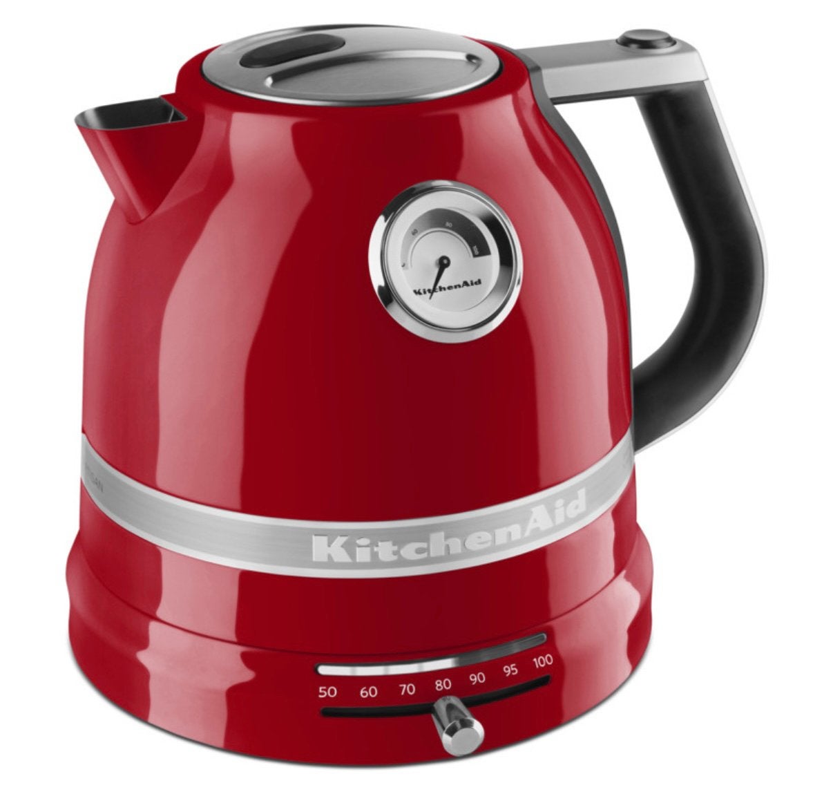 KitchenAid Waterkoker Rood met Temperatuurregeling, Witgoed en Apparatuur, Waterkokers, 1 tot 2 liter, Ophalen of Verzenden, Nieuw