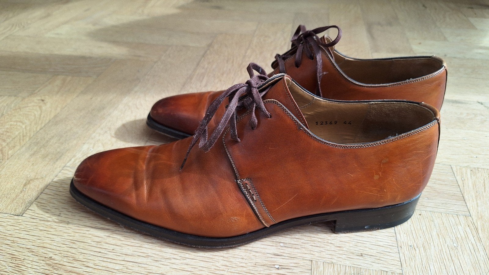 Magnanni Nette Schoenen - Bruin Leer - Maat 44, Kleding | Heren, Schoenen, Bruin, Ophalen of Verzenden, Magnanni, Gedragen