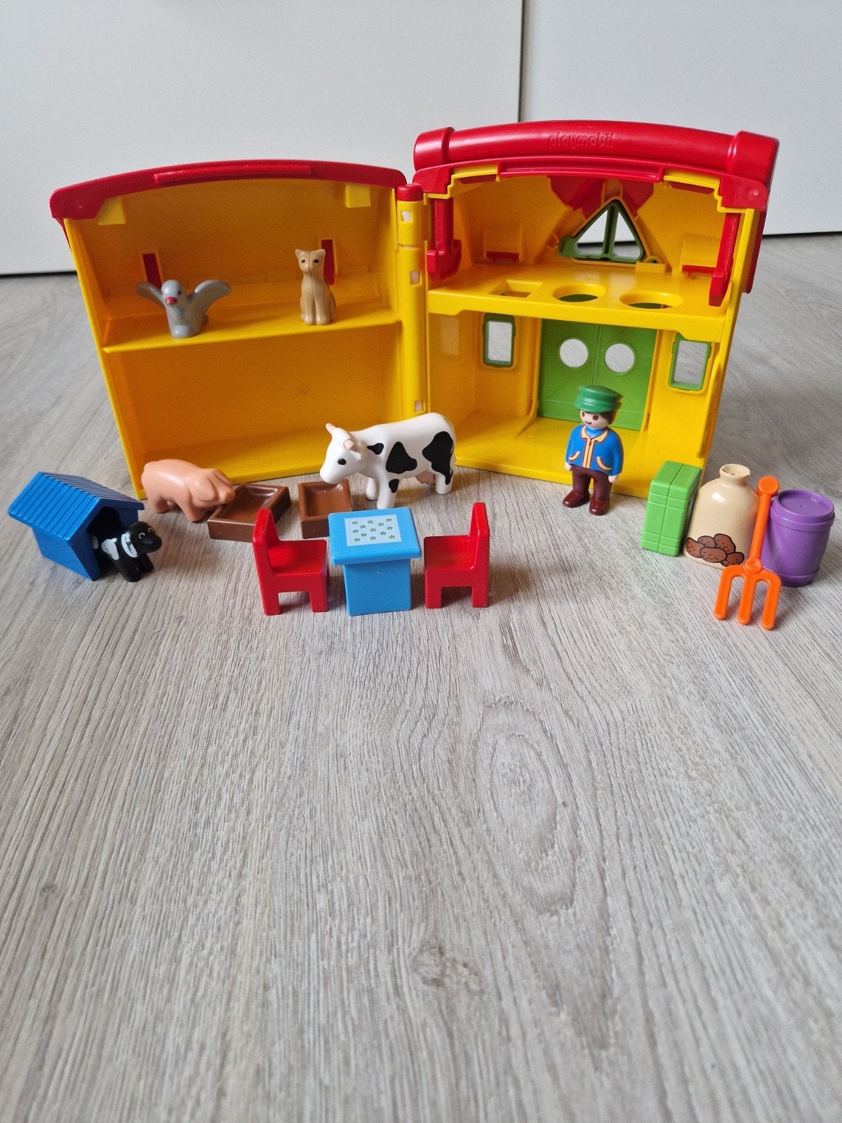 Playmobil 1 2 3 Meeneemboerderij 6962, Ophalen of Verzenden, Gebruikt, Jongen of Meisje