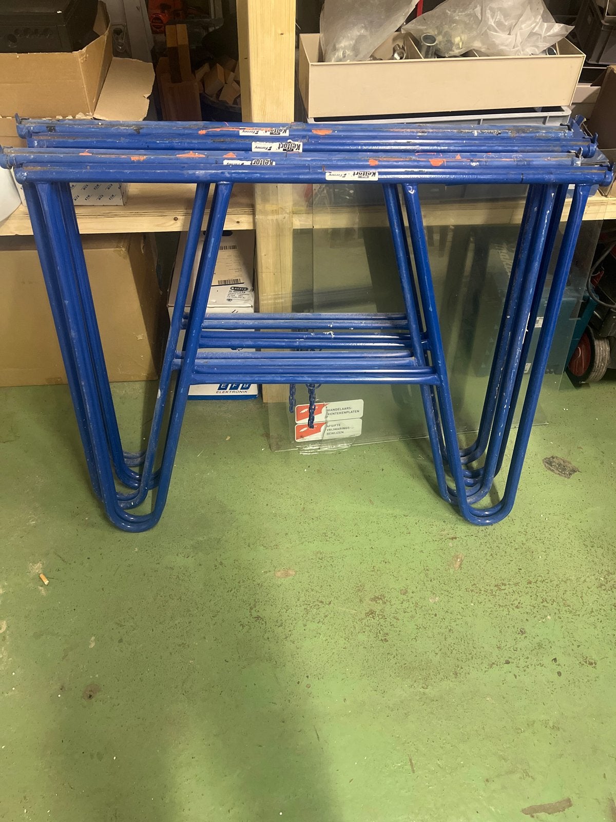4 stuks schragen 114cm breed 90cm hoog, Doe-het-zelf en Verbouw, Ophalen, Gebruikt, Overige typen, Minder dan 2 meter