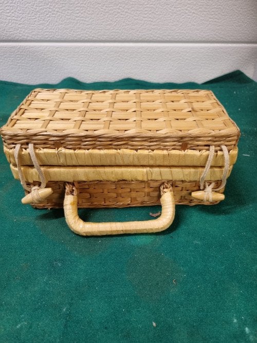 mandje rotan vintage klein, Ophalen of Verzenden, 'T Olde Gre-j, Info@toldegrej.nl, Endepoelstraat 20f Didam