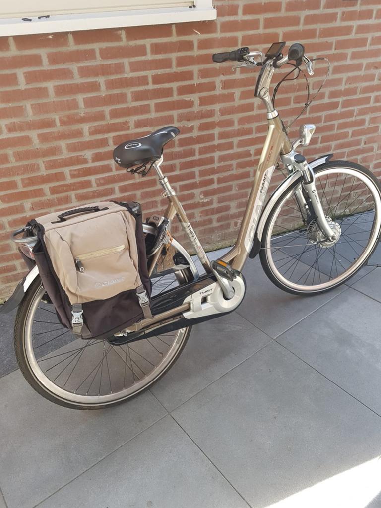 Giant Twist elektrische fiets met dubbele accu., Ophalen, Minder dan 30 km per accu, Gebruikt, Giant