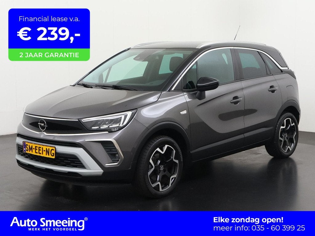 Opel Crossland 1.2 Turbo Elegance Ultimate | Leder/Alcantara, Auto's, Opel, 12 maanden, 840 kg, Gebruikt, 1199 cc