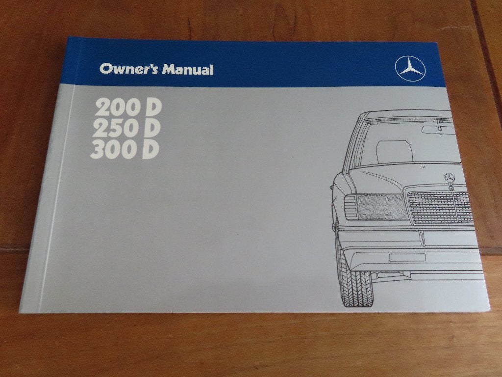 Nieuw instructieboek Mercedes 200D 250D 300D W124 Engels '86, Auto diversen, Handleidingen en Instructieboekjes, Ophalen of Verzenden