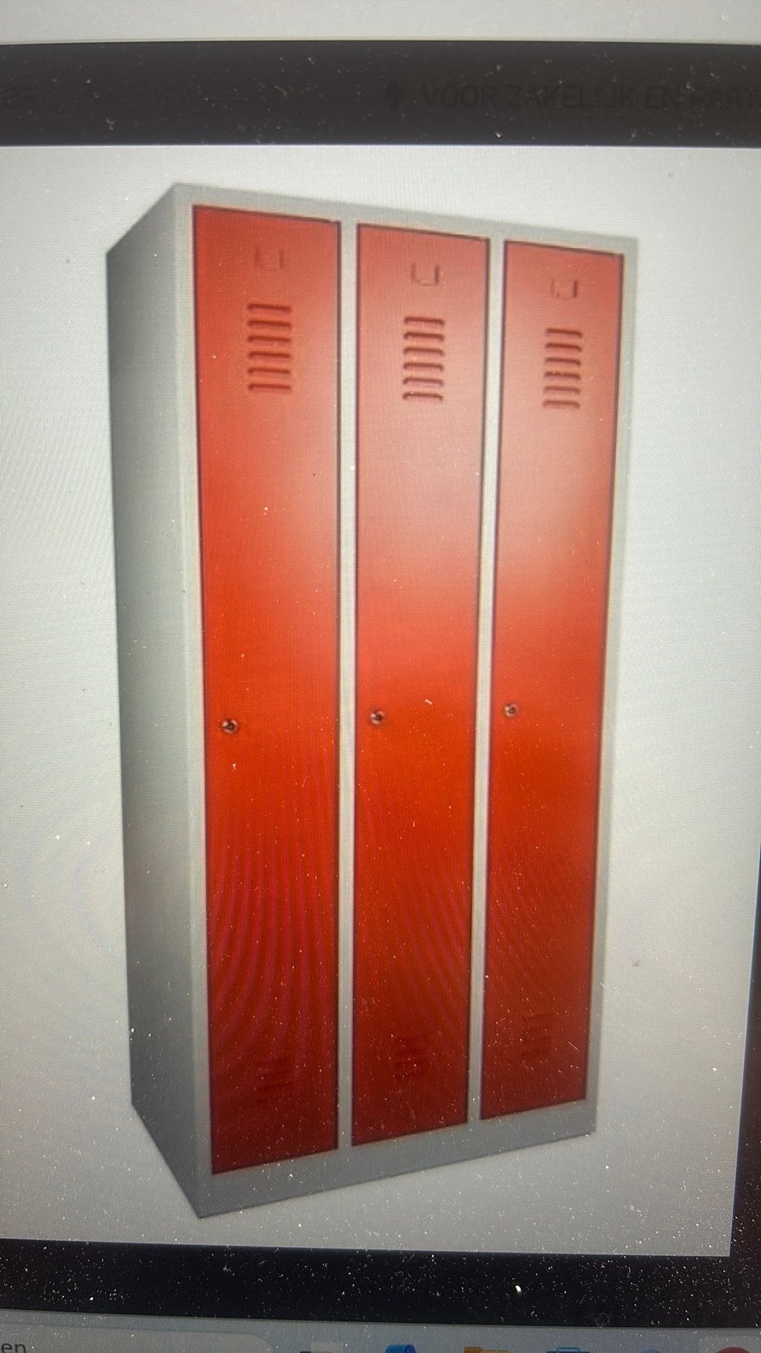 Lockerkast 3 deurs, Ophalen, Gebruikt