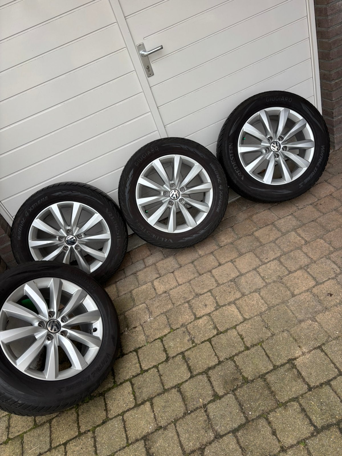 Vw tiguan lichtmetalen velgen 17 inch, Ophalen, Gebruikt, Velg(en), 17 inch