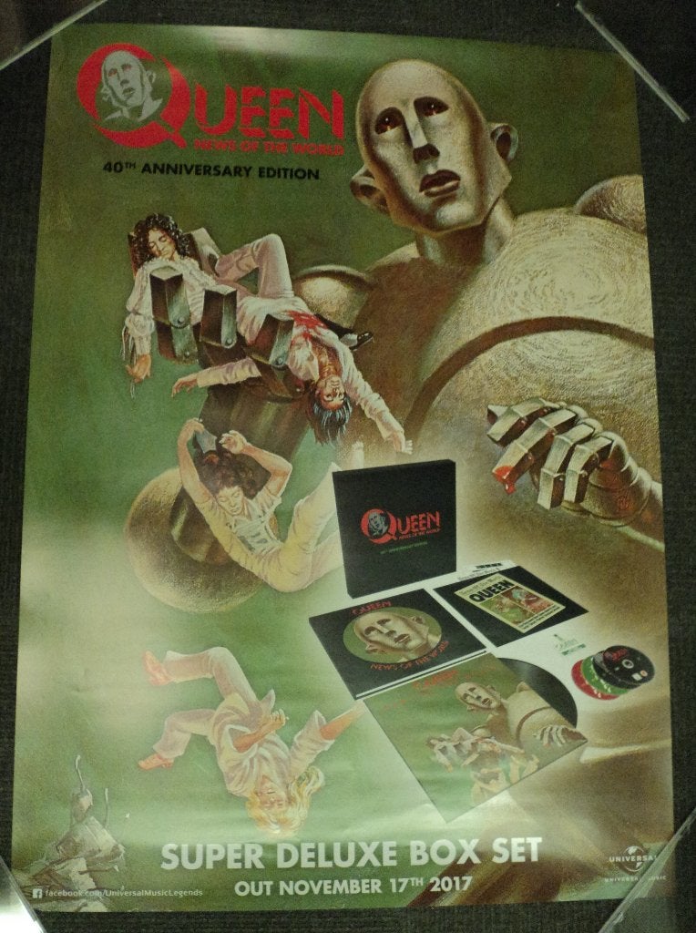 Queen PROMO POSTER News of the world Freddie Mercury, Verzenden, Queen, NvT, Poster, Artwork of Schilderij