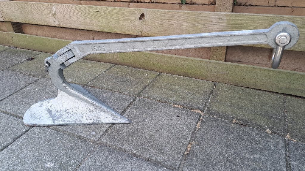 Ploegschaar-anker, Watersport en Boten, Bootonderdelen, Ophalen, Zo goed als nieuw, Ankeren en Afmeren, Zeilboot of Motorboot
