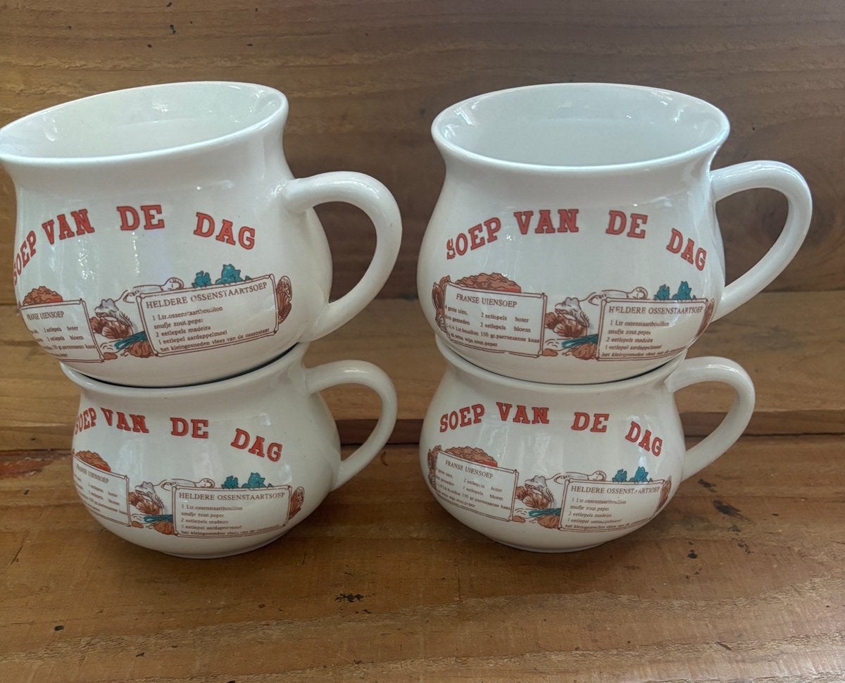 Soep van de Dag kommen, Ophalen of Verzenden, Zo goed als nieuw, Kom(men), Overige stijlen