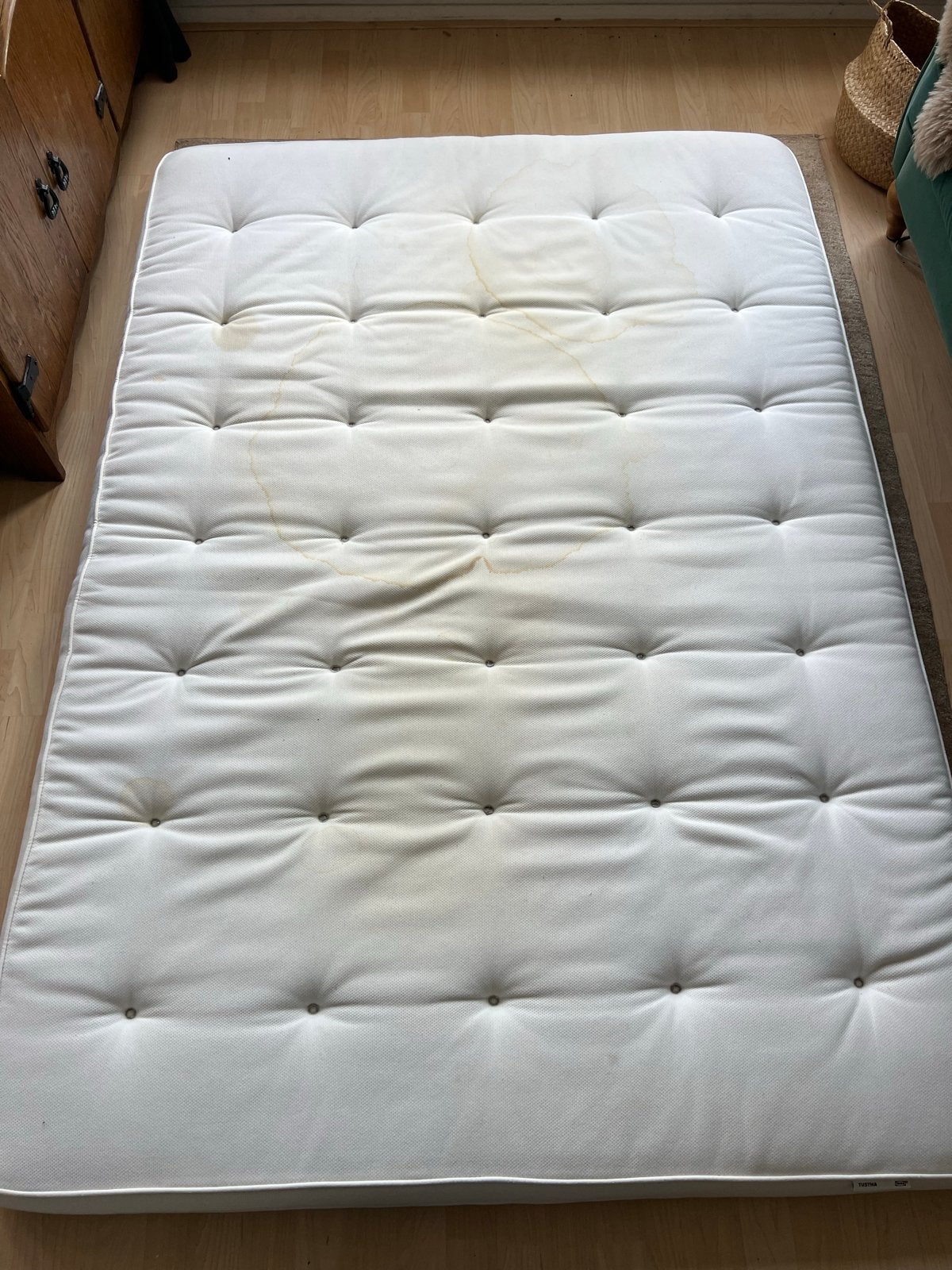 Gebruikte tustna topper Ikea met vlekken, Ophalen, Gebruikt, Tweepersoons, Overige maten