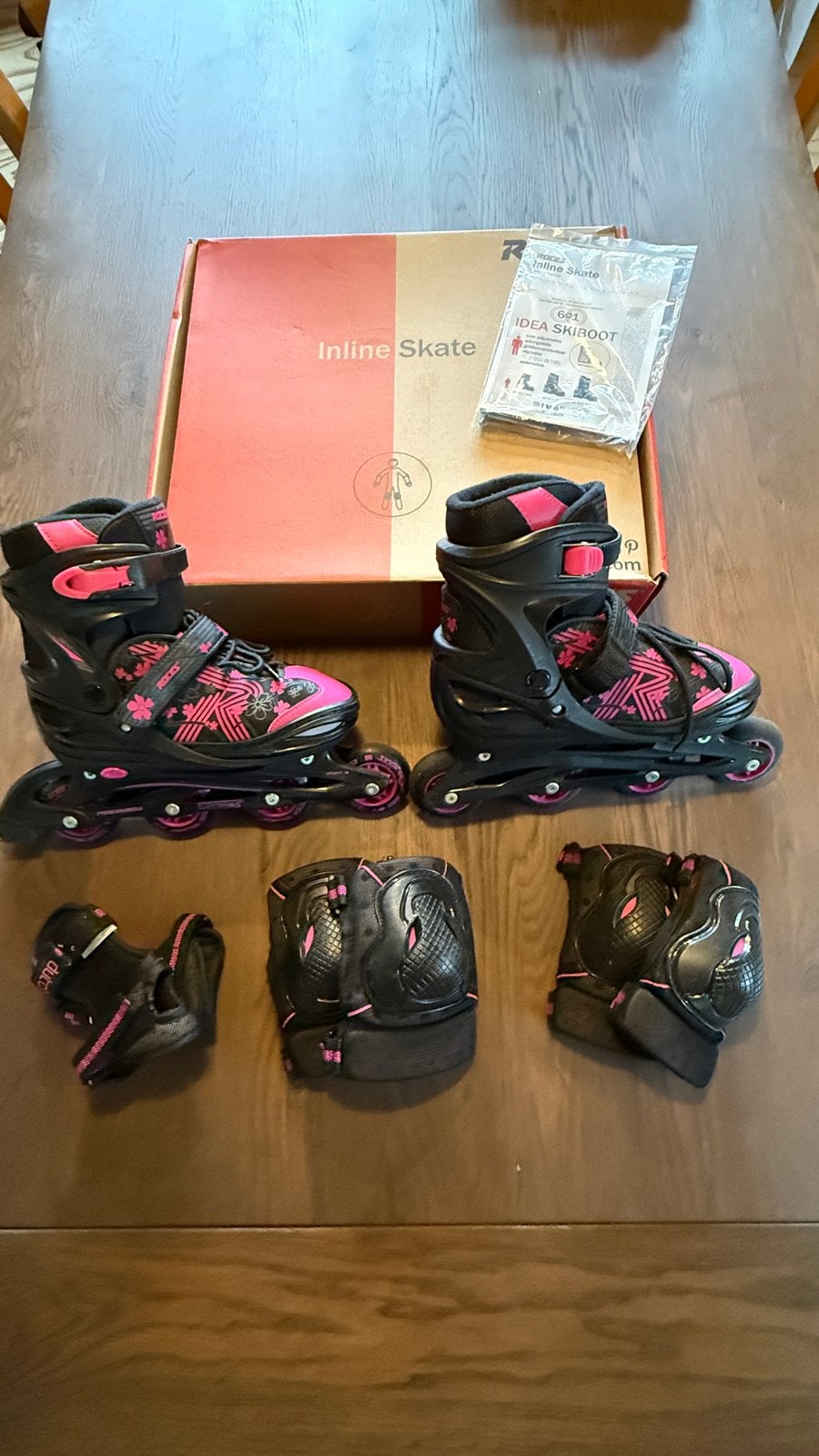 Roces Jokey 3.0 Girl Inline Skates - Zwart/Roze (Maat 38-41), Overige merken, Verstelbaar, Ophalen of Verzenden, Zo goed als nieuw