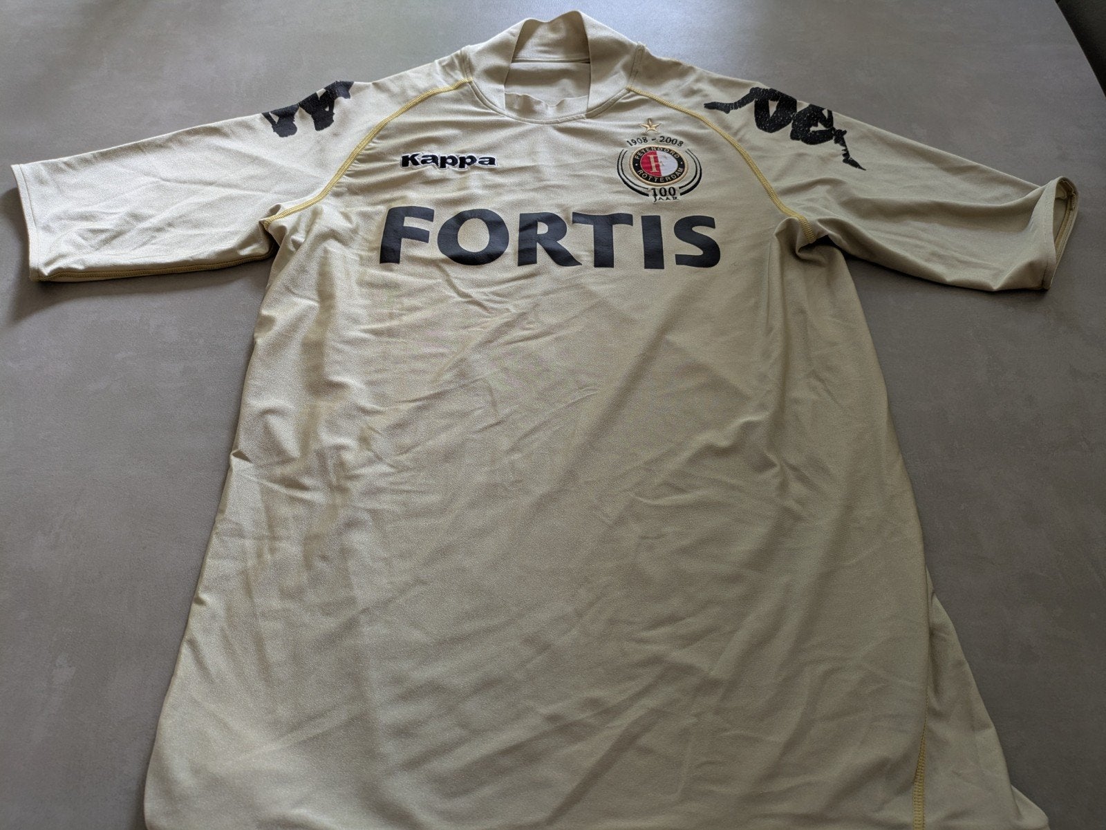 Voetbalshirt Feyenoord vintage shirt 2008 Jubileum, Maat XL, Ophalen of Verzenden, Zo goed als nieuw, Shirt