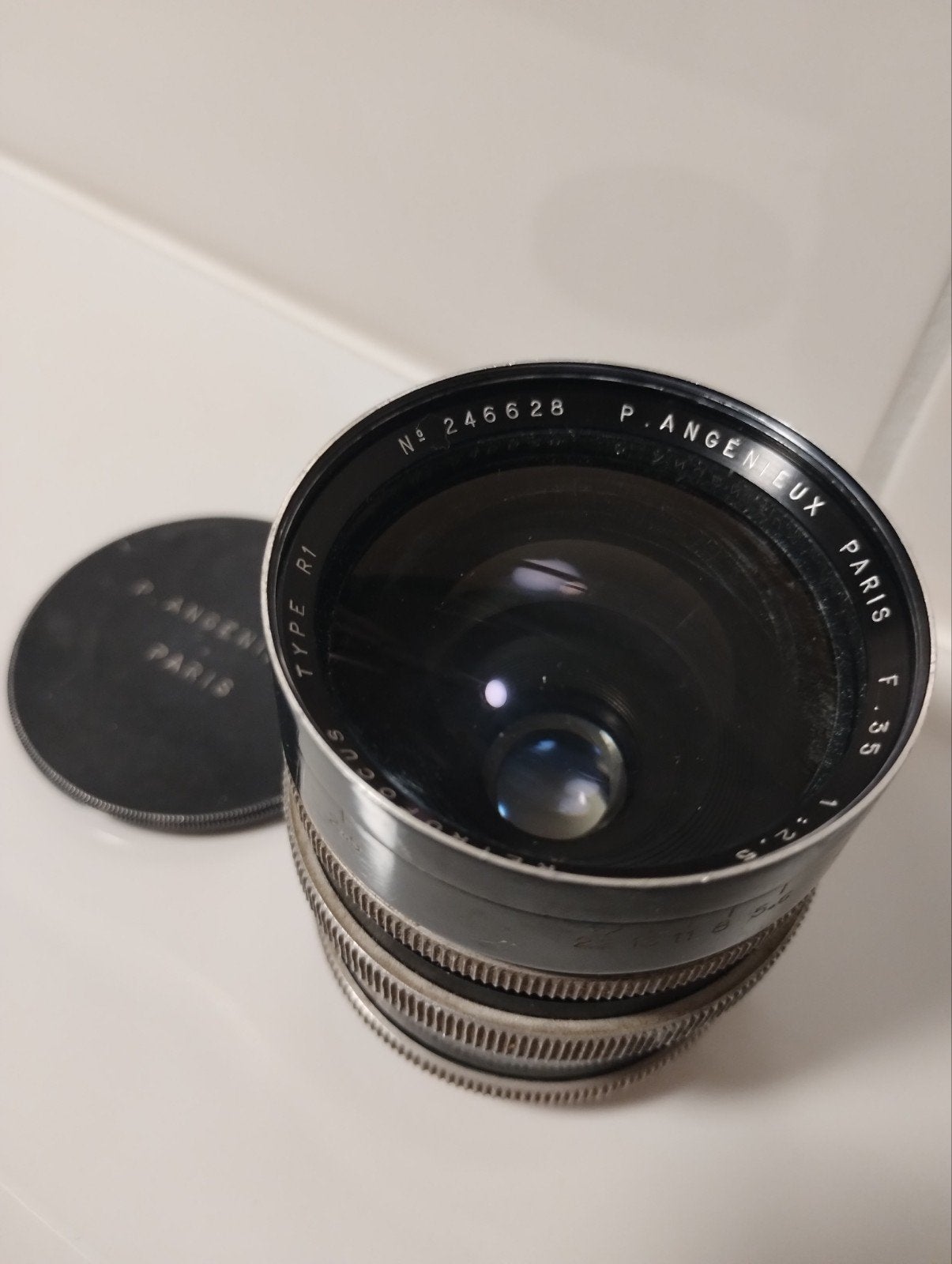 P. Angenieux Paris F 3,5 1:2,5 Retrofocus R1 met m42 mount, Ophalen of Verzenden, Groothoeklens