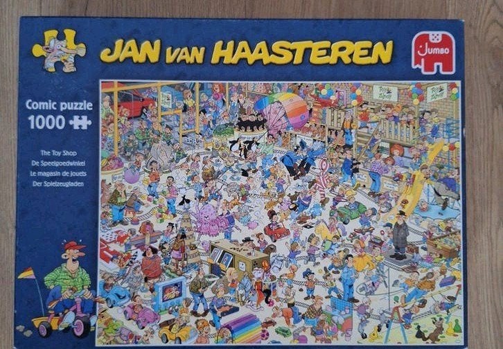 Jan van Haasteren - De speelgoedwinkel, Ophalen of Verzenden, 500 t/m 1500 stukjes, Gebruikt, Legpuzzel