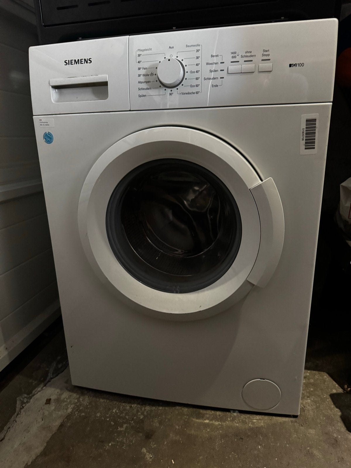 Siemens WM14E100NL wasmachine - 7 kg - 1400 toeren, Witgoed en Apparatuur, Wasmachines, Ophalen, Gebruikt, Voorlader, Kort programma