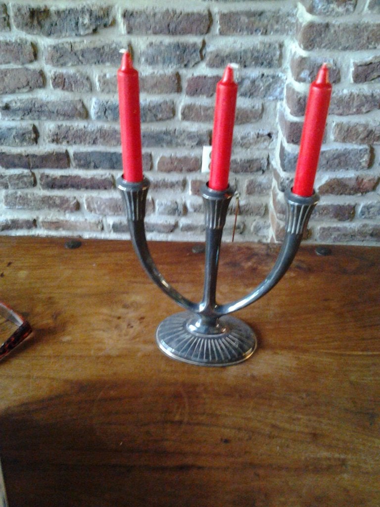 Kandelaar 3-arms NIEUW, Huis en Inrichting, Woonaccessoires | Kandelaars en Kaarsen, Nieuw, Ophalen of Verzenden, 23 cm, Metaal