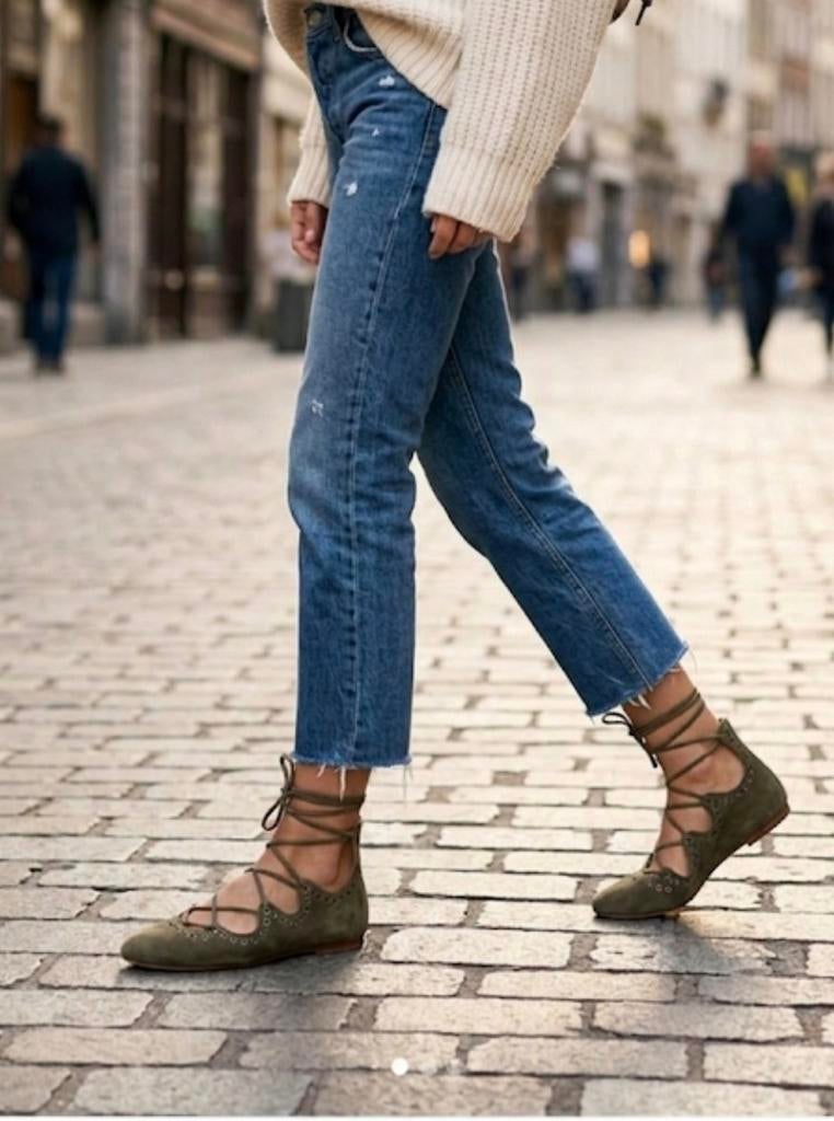 Isabel Marant Ghillies Leoni Ballerina’s Taupe Suede, Ophalen of Verzenden