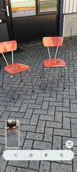 2 leuke ouderwetse stoeltjes, Ophalen, Gebruikt, Twee