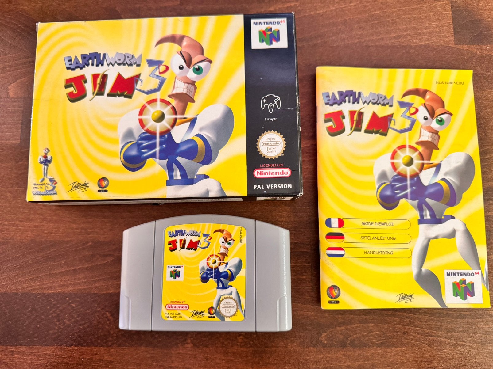 Earthworm Jim 3D n64, 1 speler, Ophalen of Verzenden, Zo goed als nieuw, Vanaf 3 jaar
