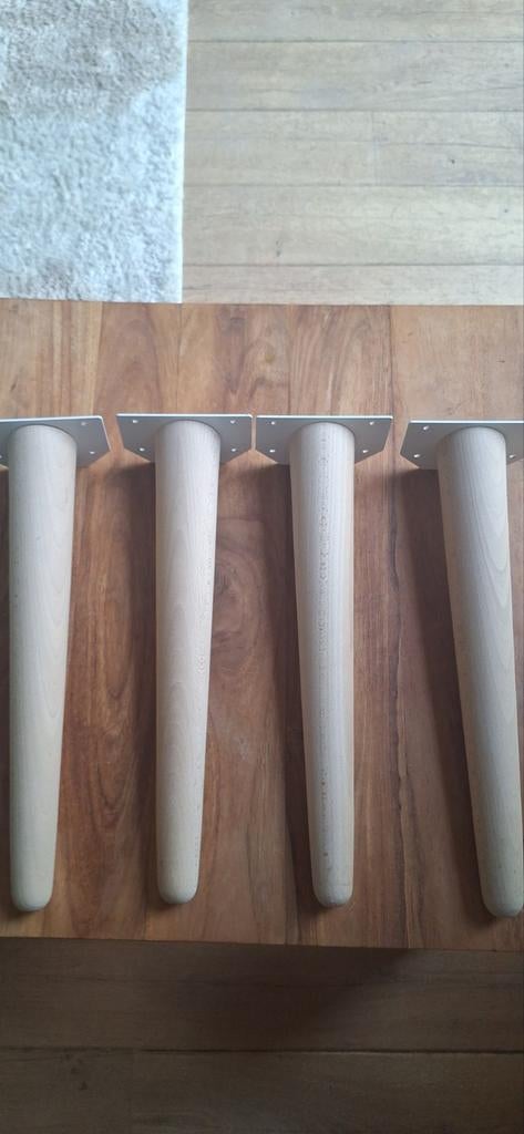 Houten meubelpoot scandinavische stijl 40 cm, Huis en Inrichting, Tafelonderdelen, Tafelpoot, Minder dan 50 cm, Ophalen of Verzenden