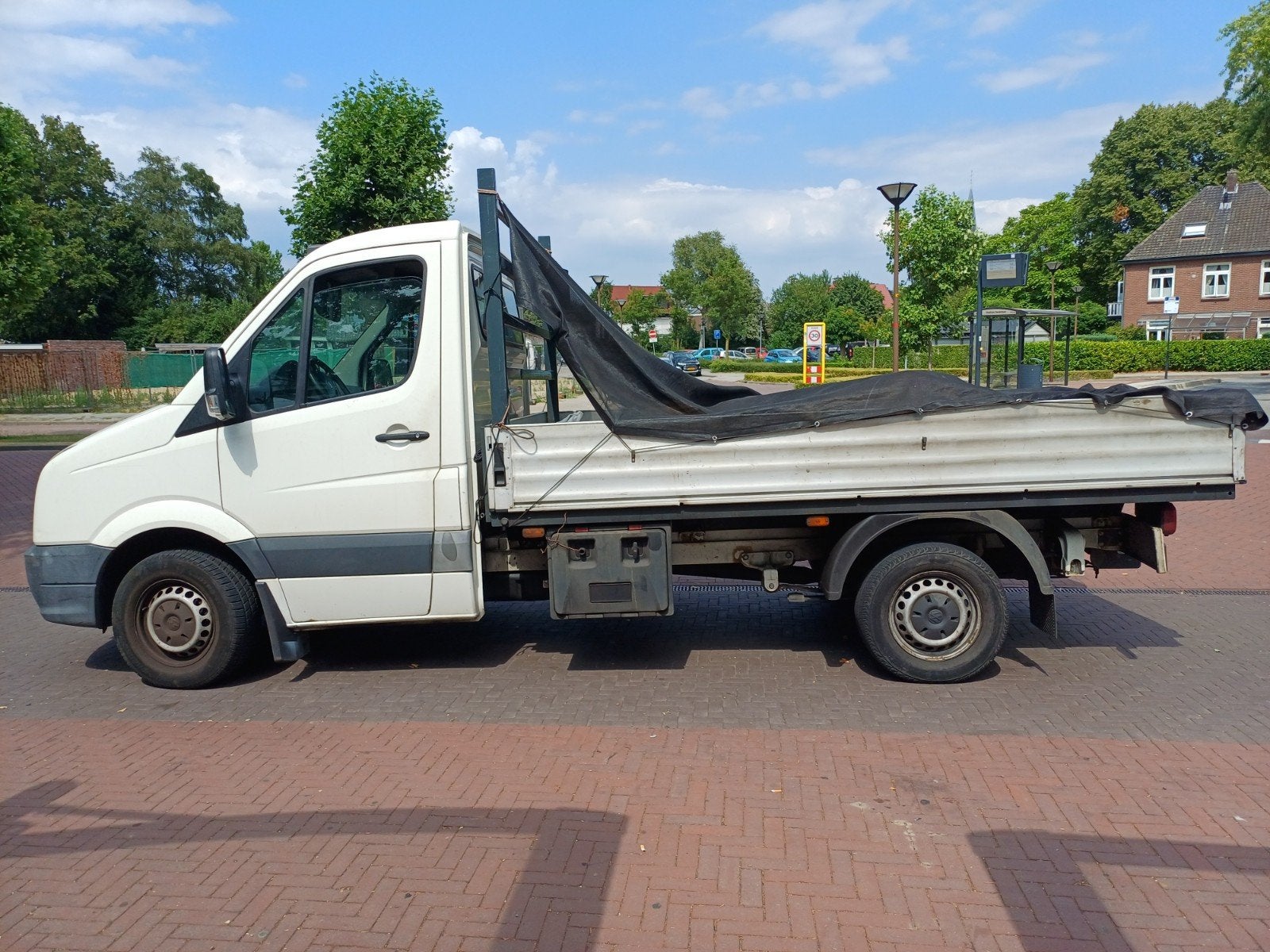 Volkswagen Crafter 35 2.5 TDI 80 KW PICKUP OPEN LAADBAK, Achterwielaandrijving, Volkswagen, Wit, 1909 kg