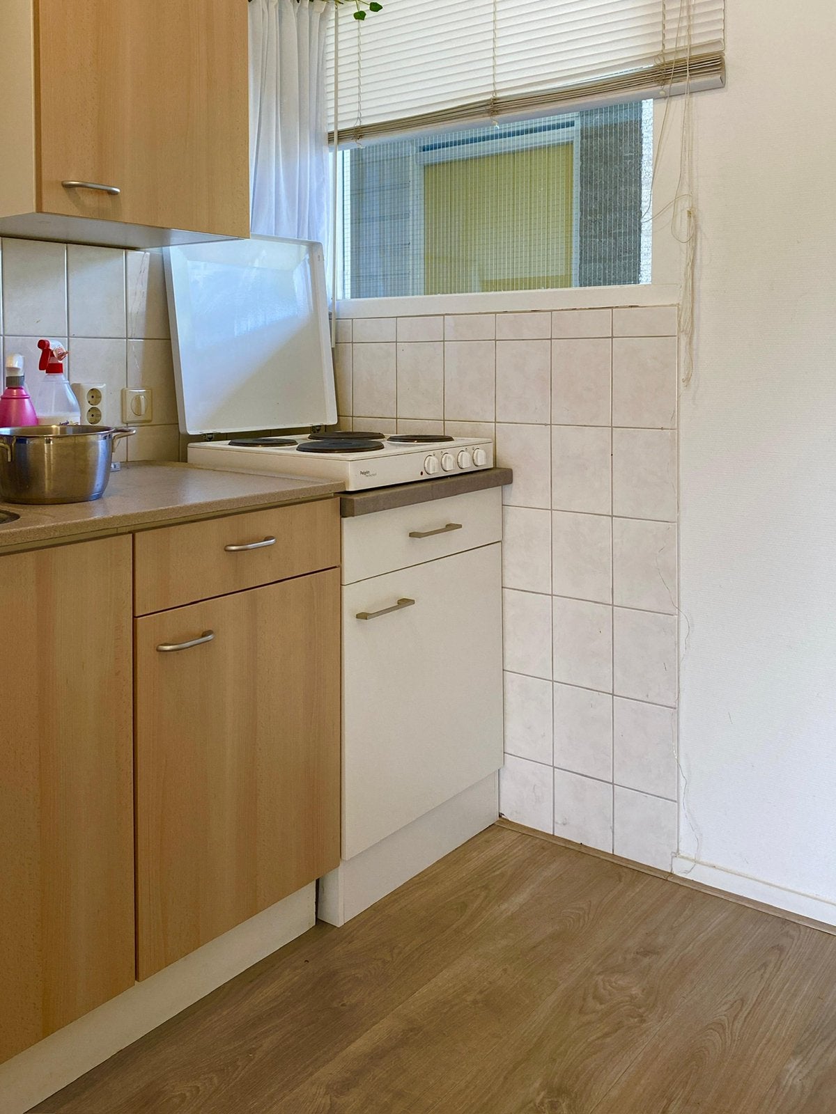 Onderkast met schuiflade, Ophalen, Wit, 50 tot 100 cm, Zo goed als nieuw