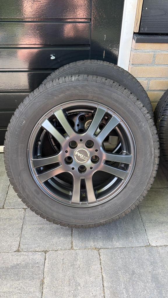 5x100 Proline velgen met zomer banden, Ophalen of Verzenden, Gebruikt