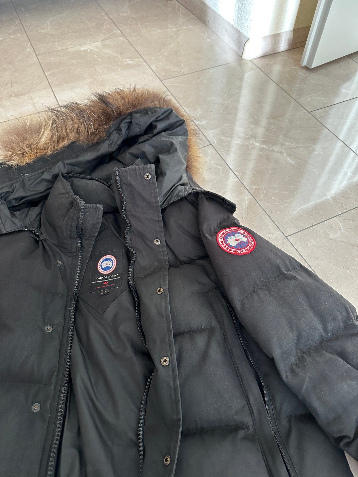 Canada Goose jas, zwart, maat XL, Ophalen, Gedragen, Maat 56/58 (XL), Zwart