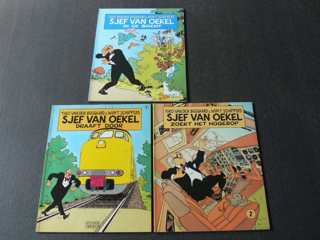 Sjef van Oekel - 7 delen, Boeken, Meerdere stripboeken, Ophalen of Verzenden, Gelezen