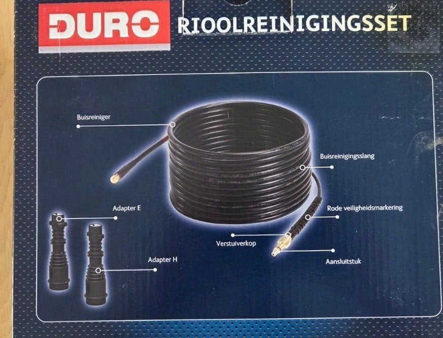 Rioolreinigingsset Duro Q1W1523 - 15m slang, 150 bar, Ophalen of Verzenden, Nieuw, Overige typen