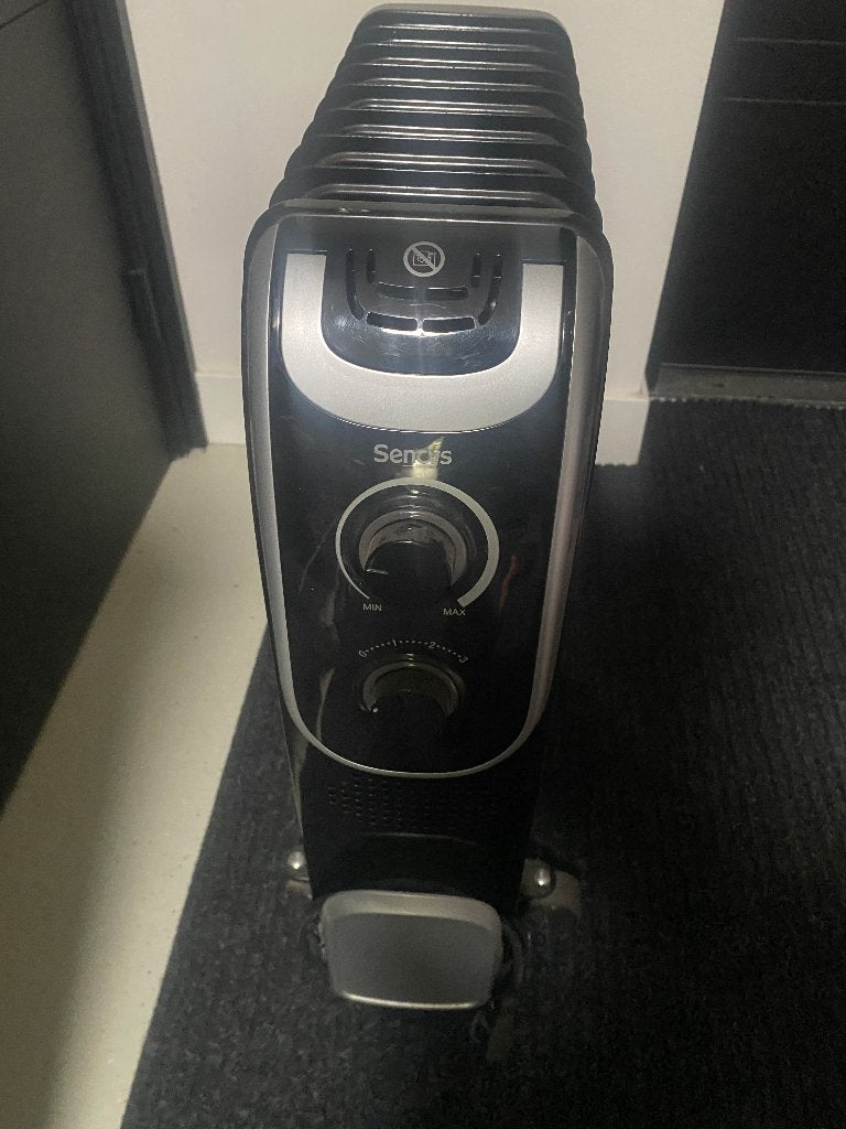 zwart elec kacheltje (verwarming)  Sencys olieradiator, Huis en Inrichting, Ophalen of Verzenden, Gebruikt, Elektrisch, Overige soorten