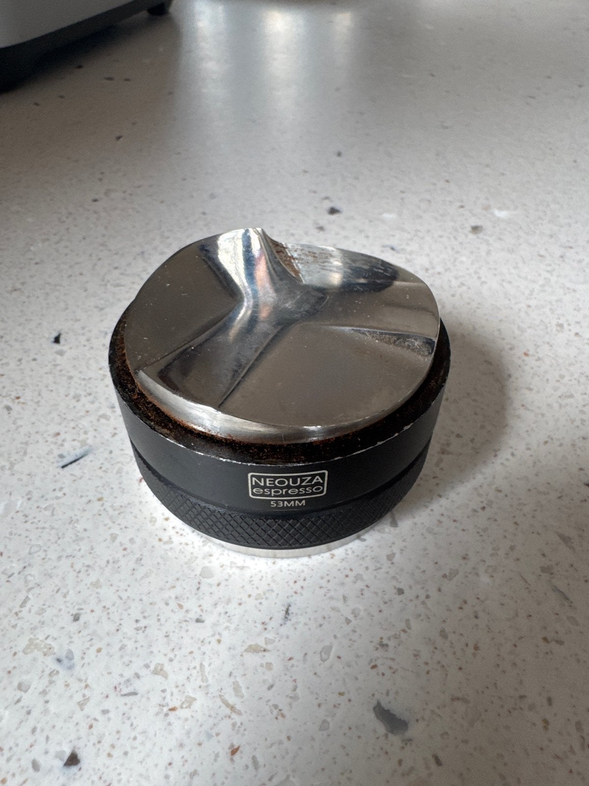 Neouza Espresso Tamper 53mm - Zo goed als nieuw, Ophalen, Overige typen, Zo goed als nieuw, Zwart