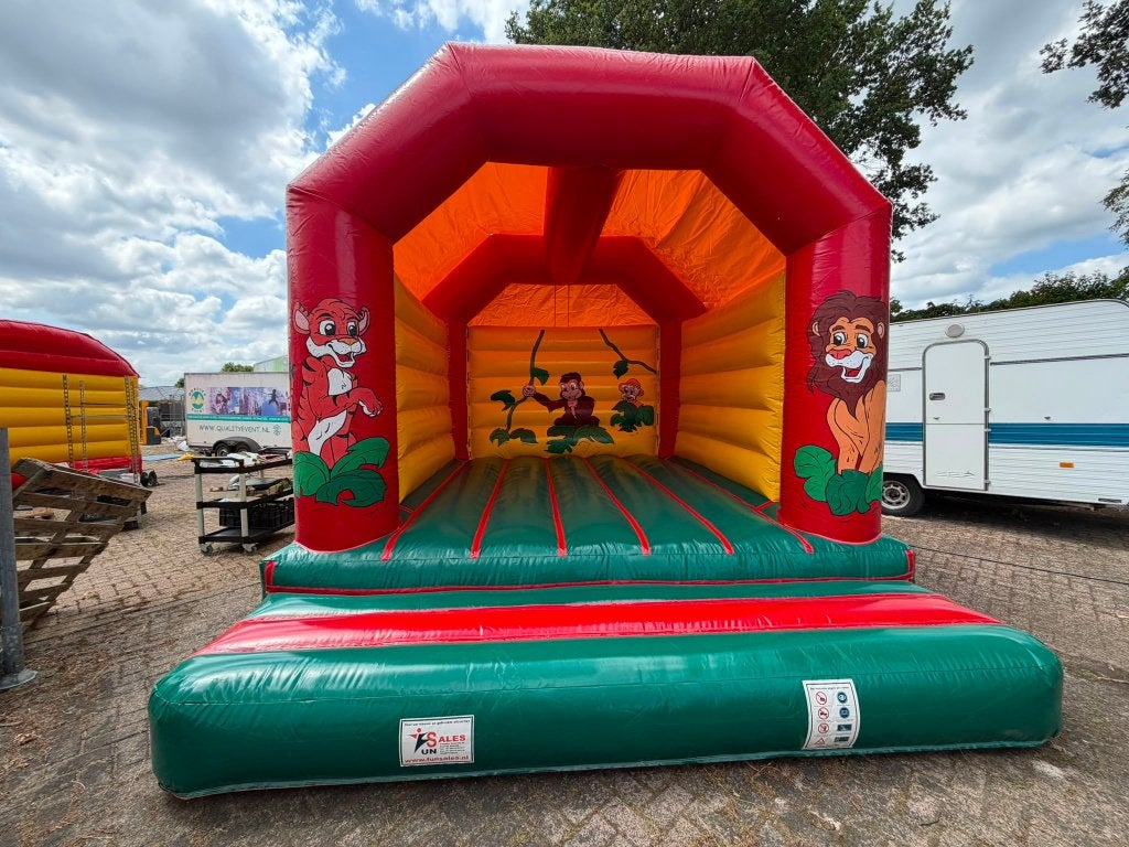 Springkussen jungle thema te koop, Ophalen, Nieuw, Verjaardag