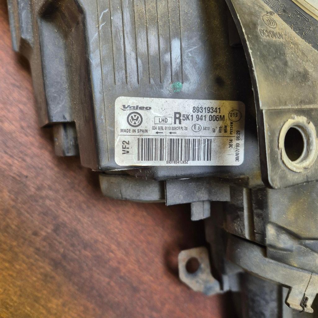 Koplampen Volkswagen GOLF VI links en rechts 5K1941005, Ophalen, Gebruikt, Volkswagen