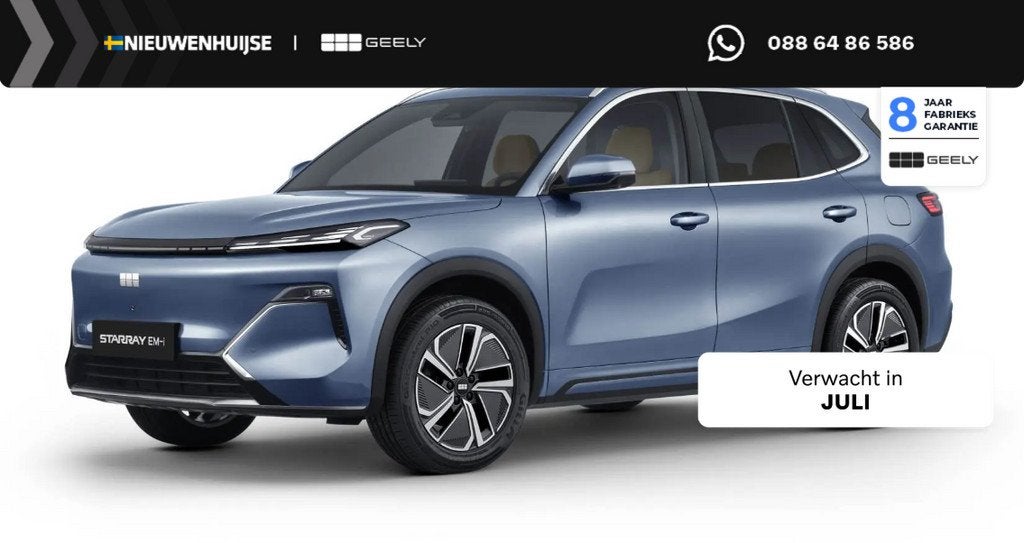 Geely Starray EM-i 1.5 Pro | 83km Elektrisch bereik | 360 Ca