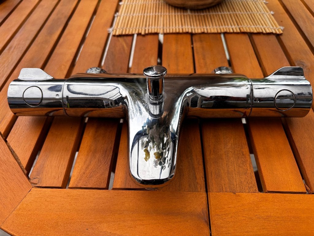 Mengraan bad en doucheaansluiting Grohe, Ophalen, Gebruikt, Chroom, Bad