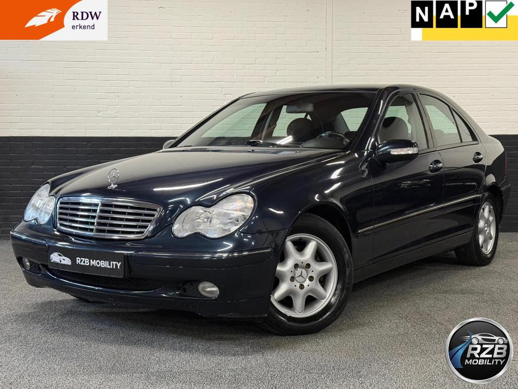 Mercedes C-klasse 200 K. Elegance Automaat LUXE NAP NWE APK, Gebruikt, 4 cilinders, 1796 cc, 1405 kg