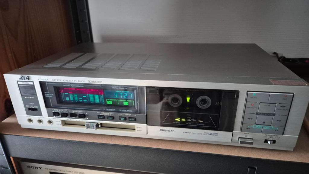 JVC KD-V400 cassettedeck, Ophalen of Verzenden, Enkel, JVC, Tiptoetsen