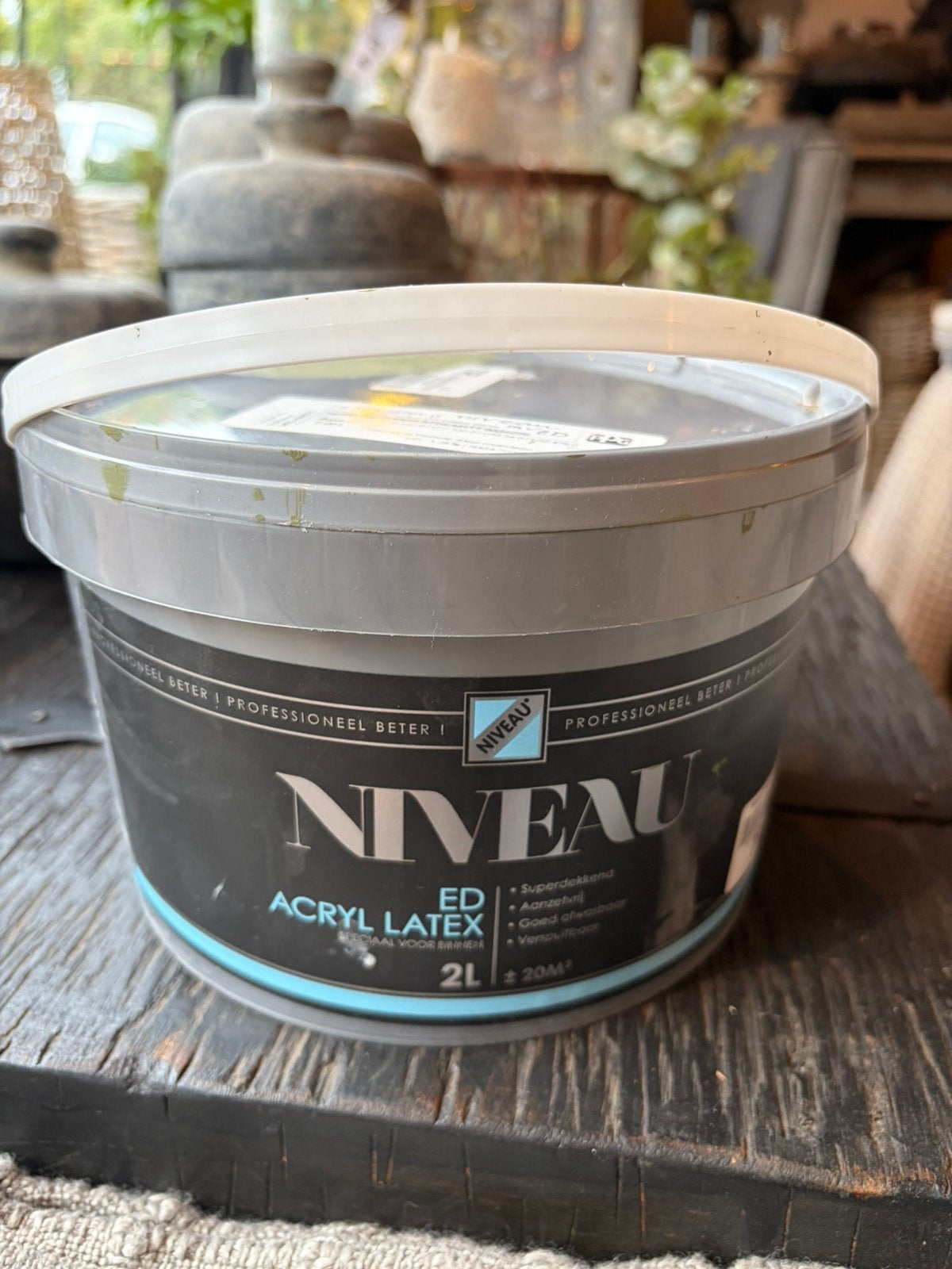 Niveau Muurverf ED 2 ltr, Ophalen, Zo goed als nieuw, Groen