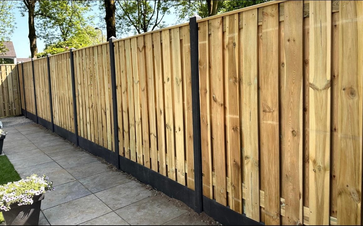 Goedkoopste Grenen Schutting 21 planks €110 incl. montage!, Tuin en Terras, Schuttingen, 1 tot 2 meter, Minder dan 3 meter, Nieuw