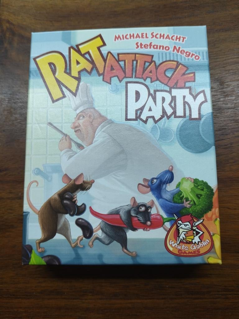 Rat Attack Party bordspel, Een of twee spelers, Ophalen of Verzenden, Zo goed als nieuw, White Goblin Games