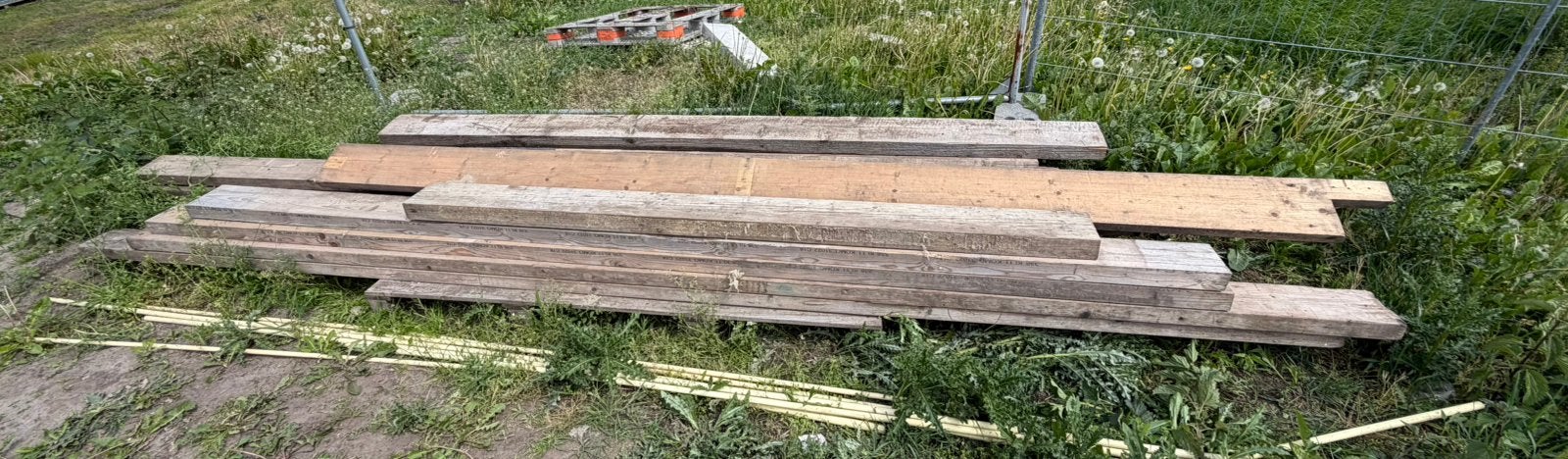 Balkhout verschillende maten, Doe-het-zelf en Verbouw, Hout en Planken, Ophalen, Zo goed als nieuw, 50 mm of meer, Balk