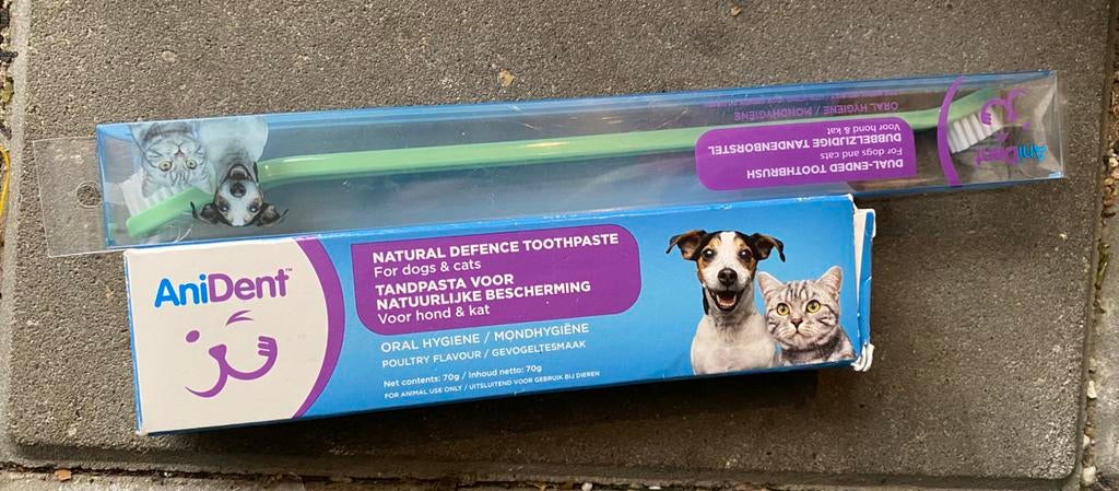 Honden tandenborstel en tandpasta, Dieren en Toebehoren, Ophalen, Nieuw