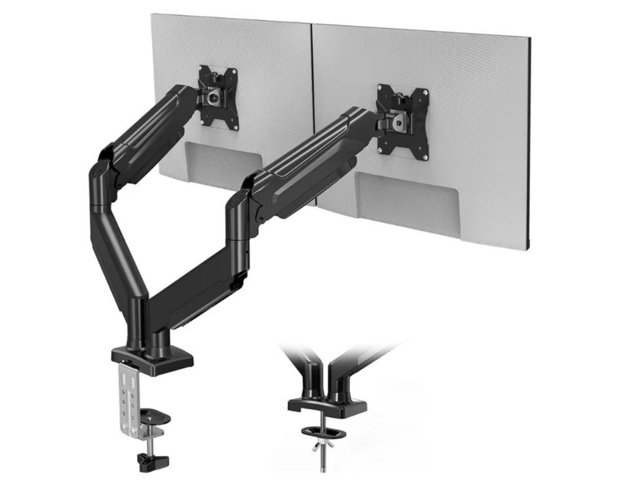 BONTEC Dual Monitor Arm, Monitorarm voor 2 Schermen, Computers en Software, Monitoren, Ophalen, Zo goed als nieuw, Overige typen