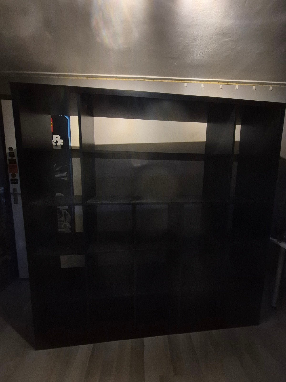 IKEA KALLAX kast 5x5 vakken - Zwart, Huis en Inrichting, Ophalen, Met plank(en), Gebruikt, 150 tot 200 cm