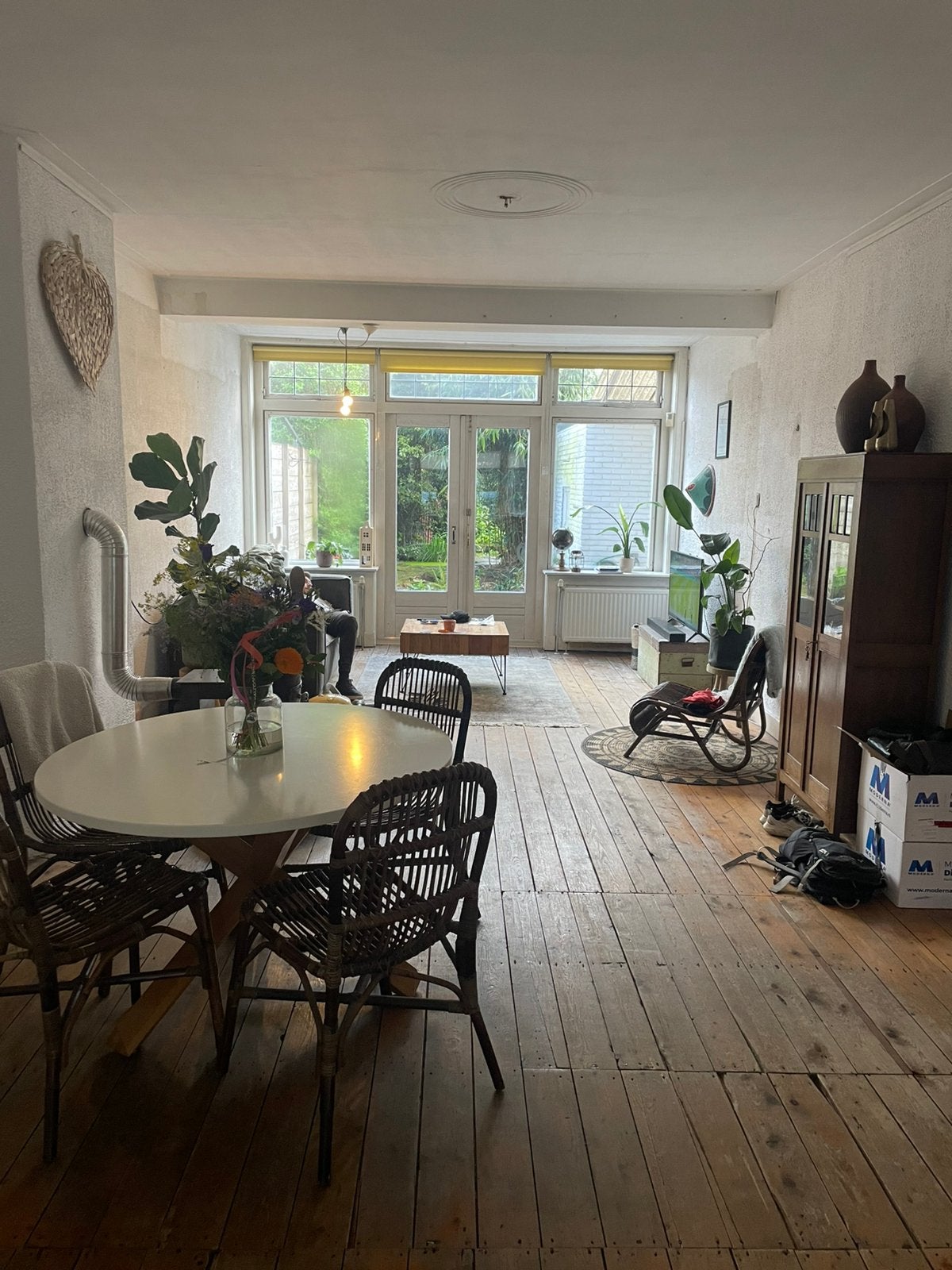 Houten vloer, Gebruikt, Bruin, 25 tot 50 m², Ophalen