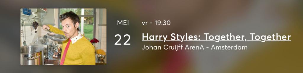 Harry Styles tickets 22 Mei - 4 kaarten tweede ring, Tickets en Kaartjes, Drie personen of meer, Mei